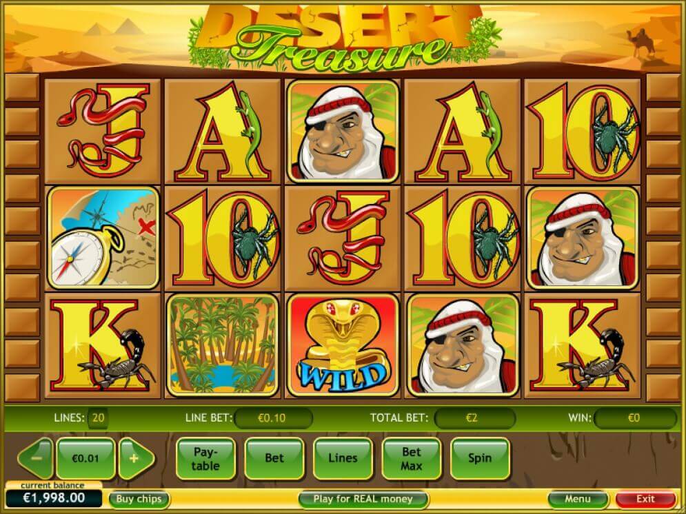 Desert Treasure Online Slot by Playtech